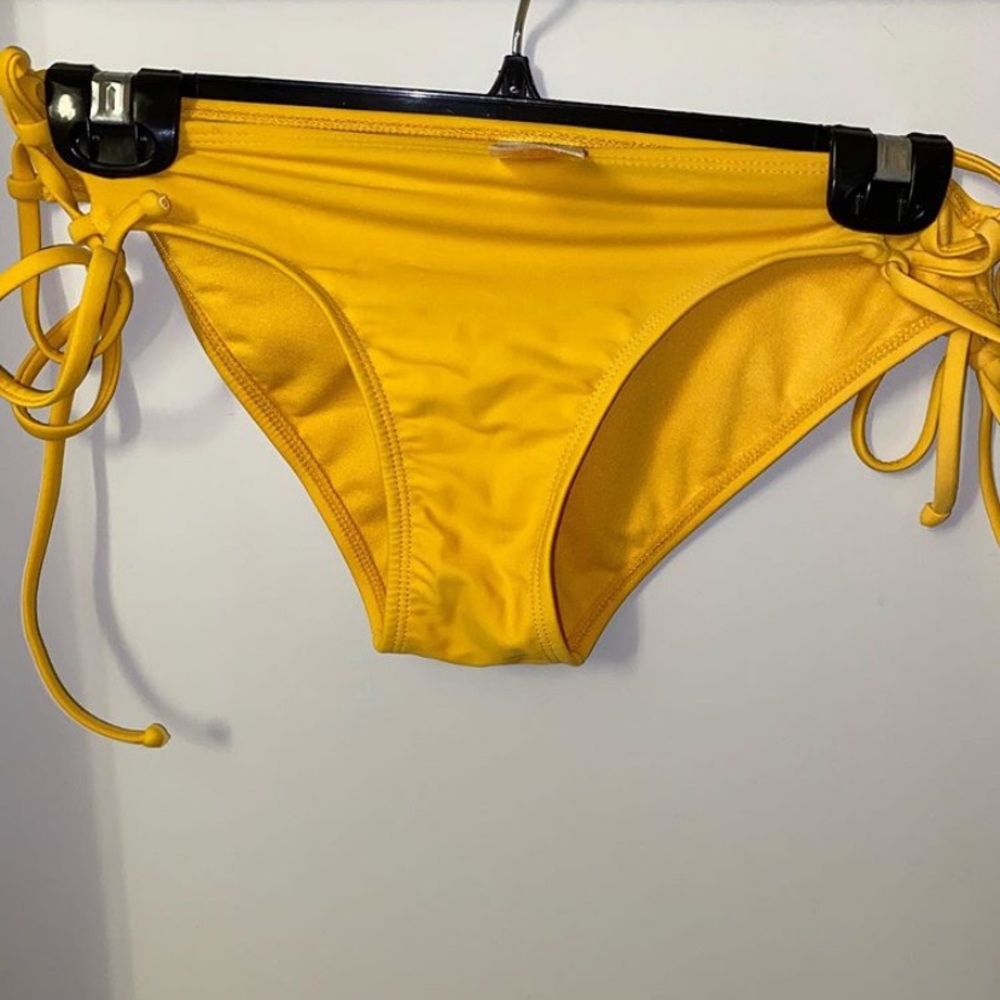 COPY - yellow lace up bikini bottoms